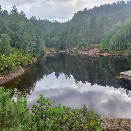 Secluded Forest Cabin With Panoramic Views - Hiking And Nature Feriehus Mjåvatn