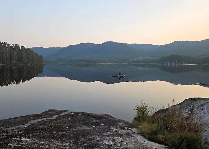 Secluded Forest Cabin With Panoramic Views - Hiking And Nature * Mjåvatn