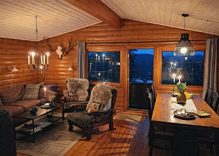 Secluded Forest Cabin With Panoramic Views - Hiking And Nature Feriehus Mjåvatn